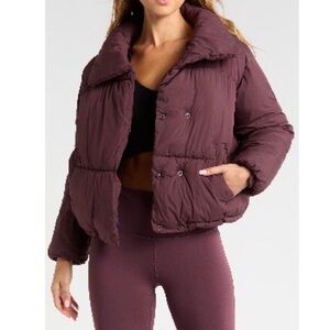 Zella Deep Purple Puffer Jacket